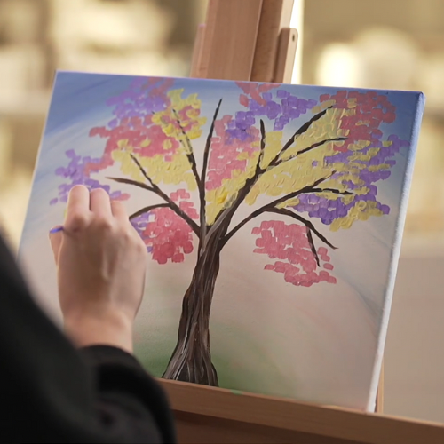 ColorBurst Tree Paint Night