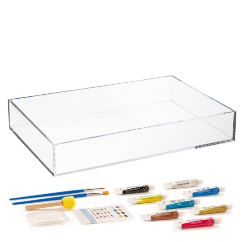 Stunning Large Lucite Tray