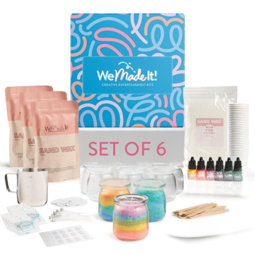 Sand Wax Candle Kit for 6